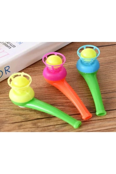4 Adet Pipo Şeklinde Uçan Top Üflemeli Eğlence Parti Top Üfleme Oyunu - Resim 2