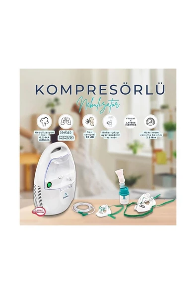MEDİKAL MERT Nimo Nebulizatör Kapaklı