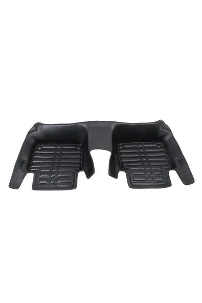 5D Dikişsiz (press) Deri Havuzlu Paspas Siyah Volvo V90 2017-2025 ile uyumlu - 3