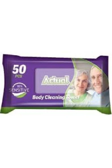 FRESHLİFE Actual Vücut Temizleme Havlusu (actual Islak Mendil) 50'li