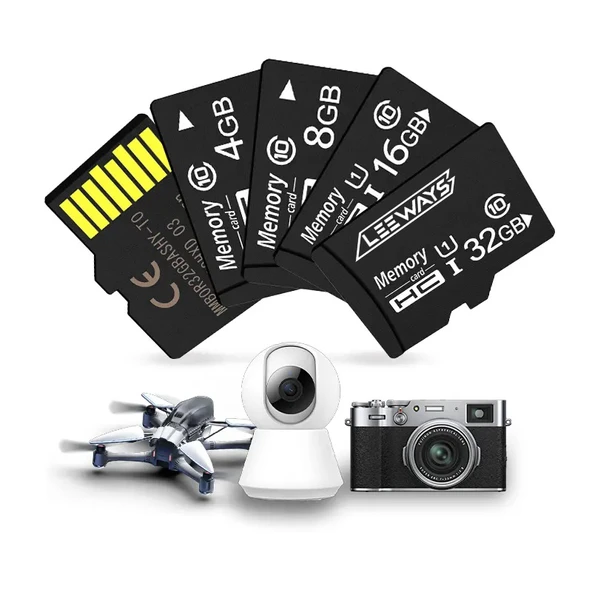 LEEWAYS 16GB Hafıza Kartı 100MB Okuma/Yazma Hızı Adaptörlü - 2