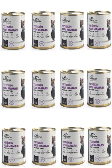 Kedi Yaş Mama Tavuklu Konserve Jöleli Premium Parça Etli Yemek Besleyici Tahılsız İçerik 12 x 415 gr - 2