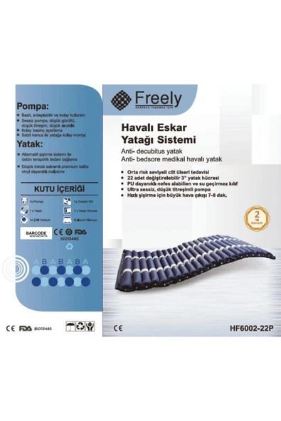 FREELY Havalı Yatak Hf6002-22 Boru Tıp Yeni 3" - 3