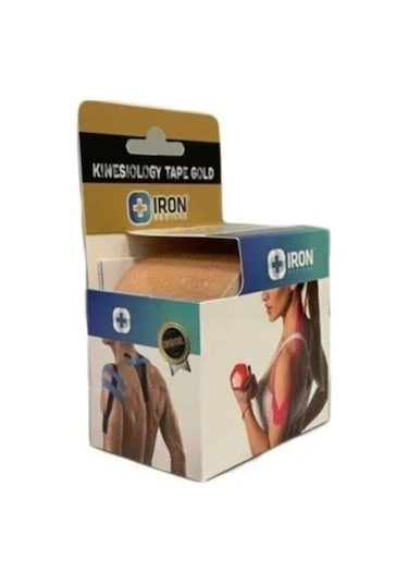 IRON KINESIO TAPE AĞRI BANDI platinum 5CM X 5 MTR Ten rengi - 1