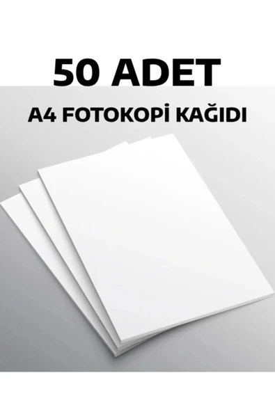 50 Adet A4 Kağıt Fotokopi Kağıdı