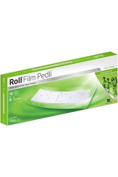 ROLL Film Pedli 10x25 Steril Pedli Film Yara Örtüsü 12 Adet