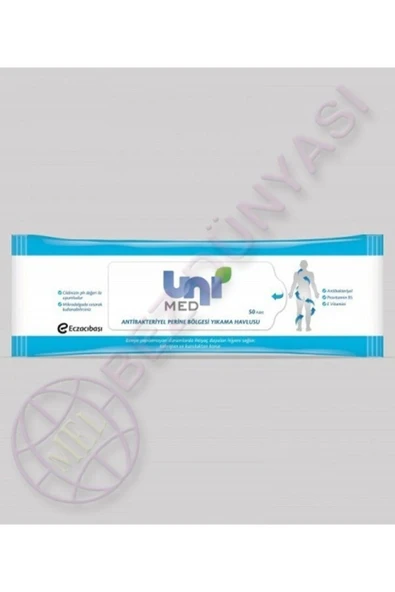 UNIMED Perine Temizleme Havlusu 50li Paket