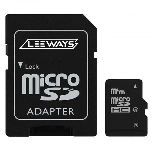 LEEWAYS 32GB Hafıza Kartı 100MB Okuma/Yazma Hızı Adaptörlü