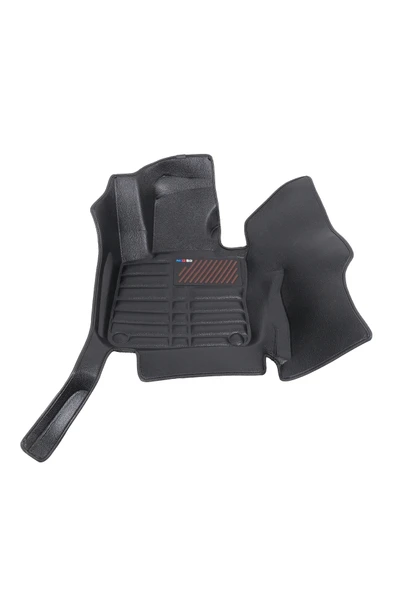 5D Dikişsiz (press) Deri Havuzlu Paspas Siyah Volvo V90 2017-2025 ile uyumlu