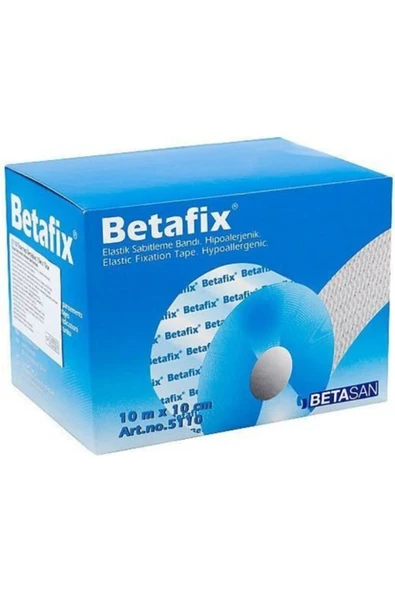 BETAFİX 10x10 Cm Flaster Elastik Sabitleme Bandı Hipoallerjenik Esnek Flaster Bant