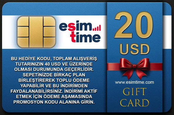 Esimtime 20 Usd Dijital Hediye Kartı - 2