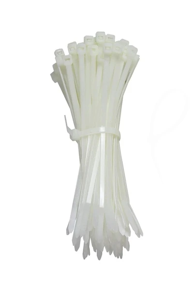 Kablo Bağı Plastik 2,5x150 mm Beyaz 100 Adet