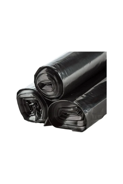 200 Adet Endüstriyel ( 120x150 Cm ) Hantal Boy Siyah Çöp Poşeti 20 Rulox10lu - 6