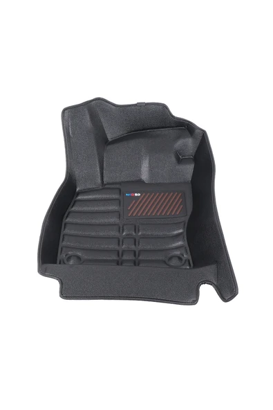 5D Dikişsiz (press) Deri Havuzlu Paspas Siyah Skoda Superb 2015-2024 ile uyumlu