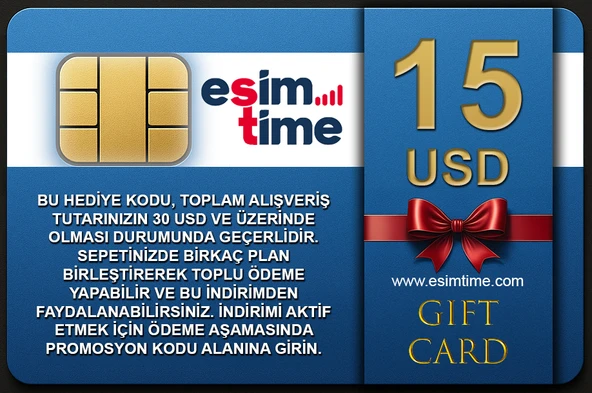 Esimtime 15 Usd Dijital Hediye Kartı - 2