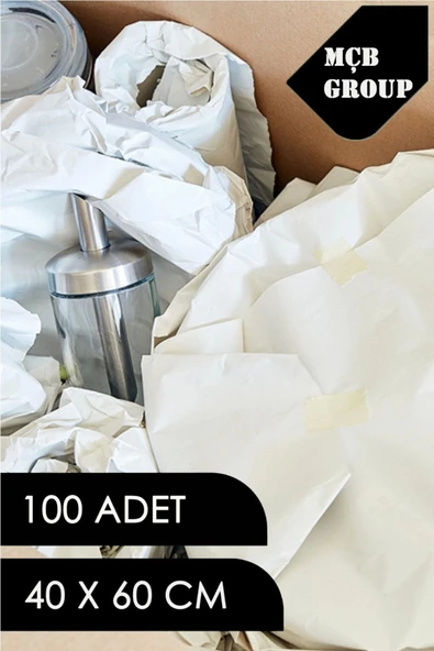 40x60cm Tabak Bardak Sarma Taşıma Taşınma Paketleme Kağıdı 100 Adet