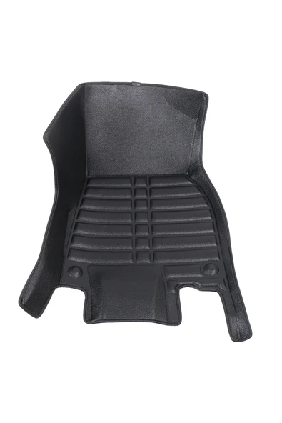 5D Dikişsiz (press) Deri Havuzlu Paspas Siyah Mercedes-Benz EQE 2023-2025 ile uyumlu - 2