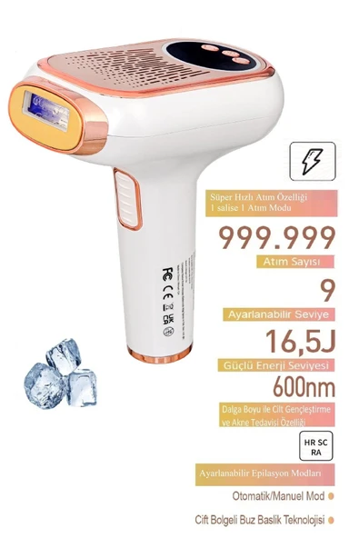 Be-9077f Ultra Hızlı Buz Başlık Profesyonel Lazer 999.999 Atım Otomatik/manuel Mod - 4