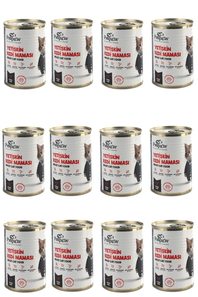 Kedi Yaş Mama Ciğerli Konserve Jöleli Premium Parça Etli Yemek Besleyici Tahılsız İçerik 12 x 415 gr - 2