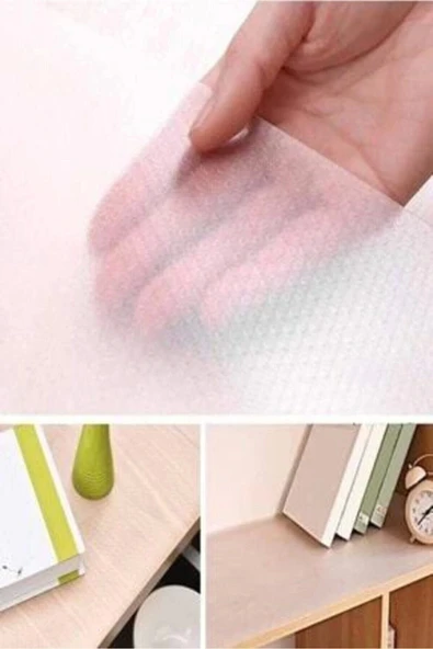 45 Cm X 10 Metre Kaymaz Dolap Içi Çekmece Raf Örtüsü Kaydırmaz Örtü - 4