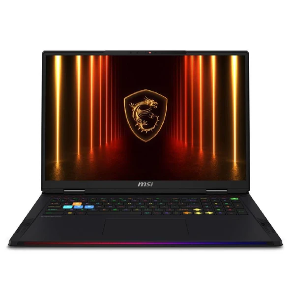 MSI RAIDER A18 HX A9WIG-092TR R9-9955HX3D 64GB DDR5 RTX5080 GDDR7 16GB 2TB SSD 18'' UHD+ 120Hz