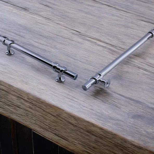 Metal Kulp Mobilya Çekmece Mutfak Dolabı Dolap Kulpları Kulbu Kulpu 160 mm -16 cm Krom Renk - Resim 3