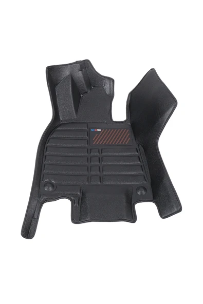 5D Dikişsiz (press) Deri Havuzlu Paspas Siyah Mercedes-Benz EQE 2023-2025 ile uyumlu