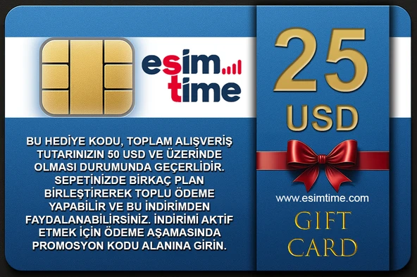 Esimtime 25 Usd Dijital Hediye Kartı - 2
