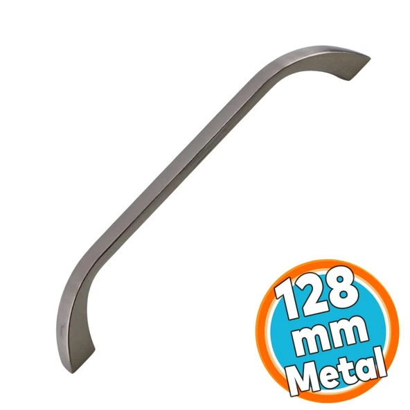 Metal Mobilya Mutfak Çekmece Dolap Dolabı Kapak Kulbu Kulpu Kulpları Göksu (128 mm - 12.8 cm) İnox ürün görseli