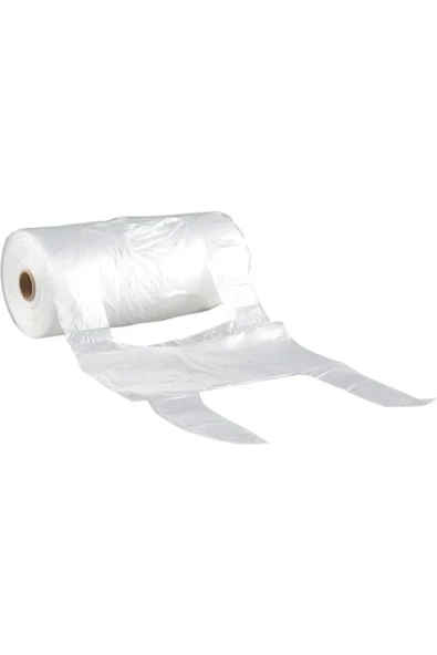 Rulo Hışır Atlet Orta Boy Poşet Manav Bakkal Malzeme Poşeti 200 LÜ 1 PAKET - Resim 5