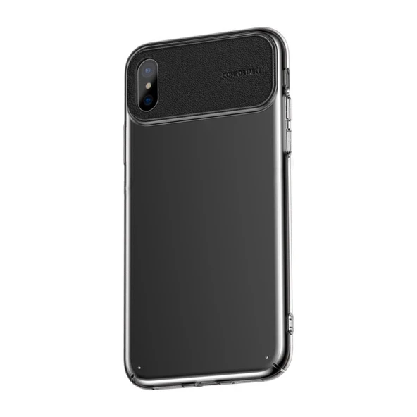 Baseus  Comfortable Series Apple iPhone Xs Max Kılıf WIAPIPH65-SS Siyah - 1