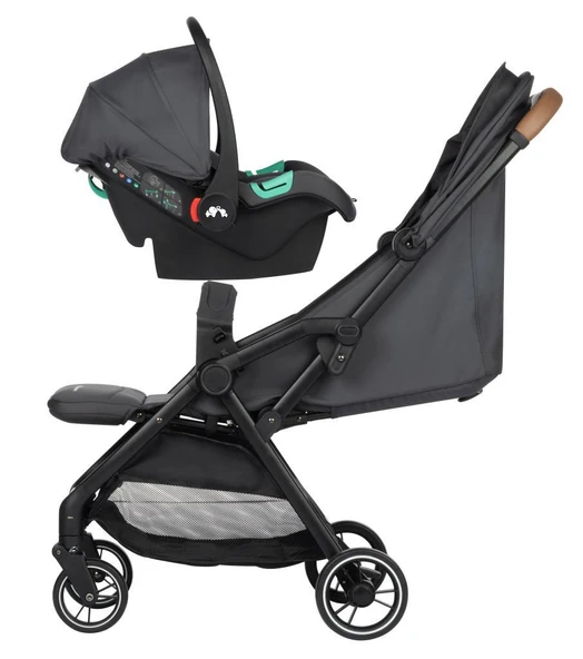 Bebeconfort Sunlite Duo Otomatik Katlanan Kompakt Seyahat Sistem Bebek Arabası Mineral Graphite - 3