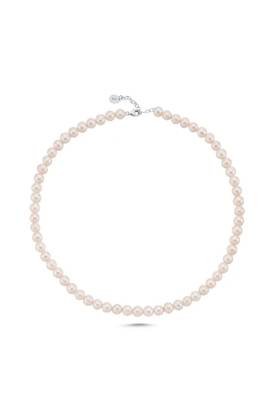 8,5 mm Sıralı Doğal İnci Erkek Kolye - Resim 5