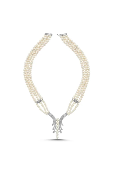 8,5 mm Su Yolu Doğal İnci Kolye - Resim 6