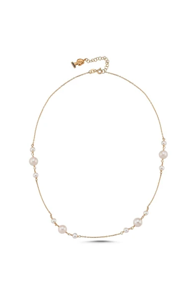 Kadın Doğal İnci Zincir Kolye - Resim 4