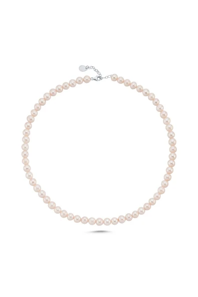 7,5 mm Doğal İnci Erkek Kolye - Resim 2