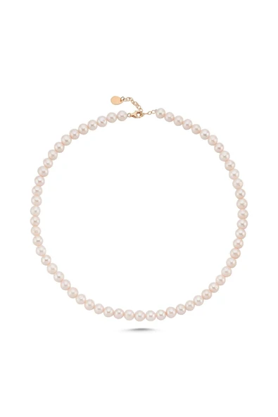 7,5 mm Doğal İnci Kadın Kolye - Resim 3