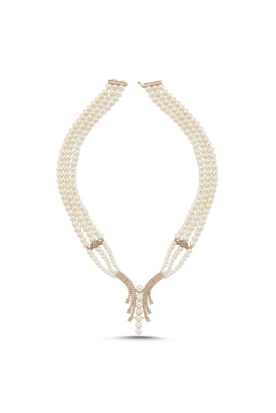 8,5 mm Su Yolu Doğal İnci Kolye - Resim 5