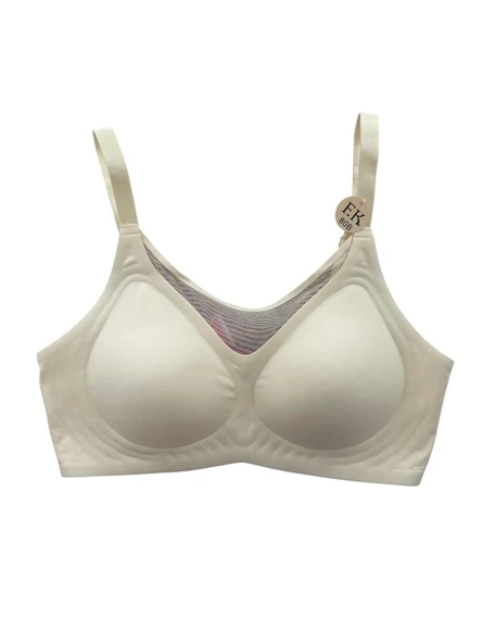 F.K Lazer Kesim Önü Tül Detaylı Pedli Agraflı Sütyen - 1250 - 12