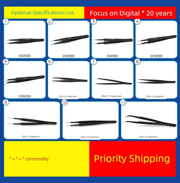 Paslanmaz Çelik ESD 200ESD Cımbız - 5