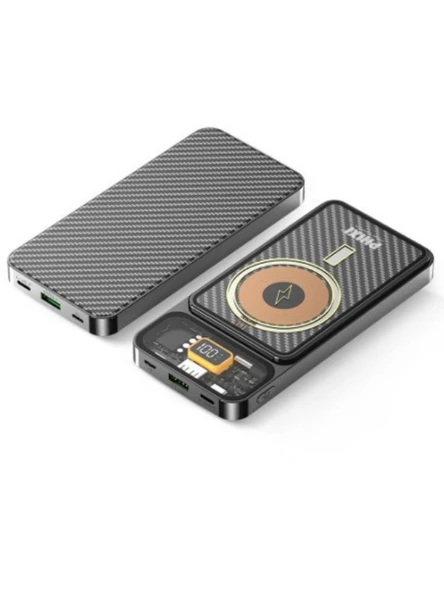 Ultimate PW13 10000mAh Kablosuz Şarjlı Powerbank, Transparan Tasarım, Portatif Powerbank - 2