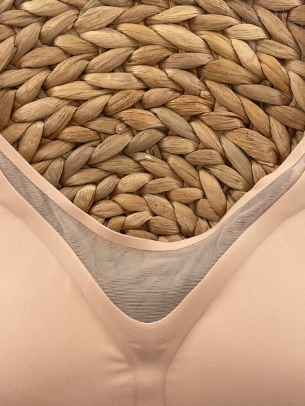 F.K Lazer Kesim Önü Tül Detaylı Pedli Agraflı Sütyen - 1250 - 11