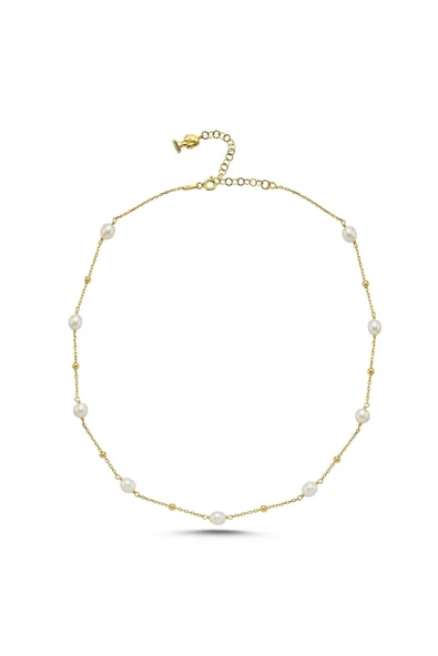 Kadın Dorika Toplu Zincir Doğal İnci Kolye - Resim 8