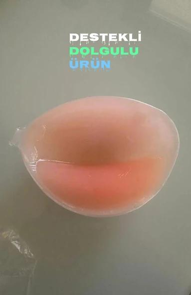 Kadın Yapışkanlı Dolgulu Klipsli Et Sütyen Miss Feliz - Resim 6