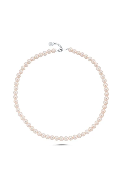 8,5 mm Sıralı Doğal İnci Erkek Kolye - Resim 2