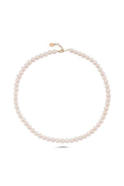 8,5 mm Sıralı Doğal İnci Erkek Kolye - Resim 4