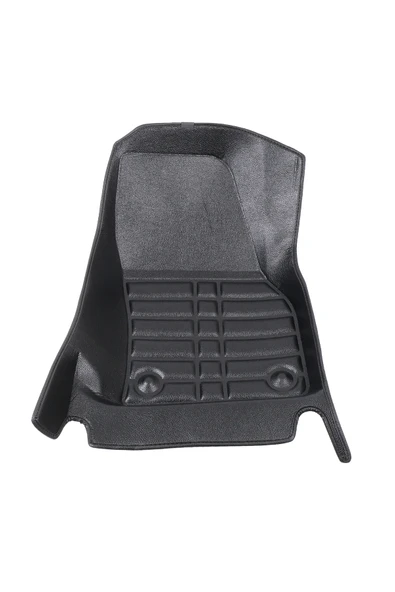 5D Dikişsiz (press) Deri Havuzlu Paspas Siyah Volkswagen T-Roc 2017-2025 ile uyumlu - 2