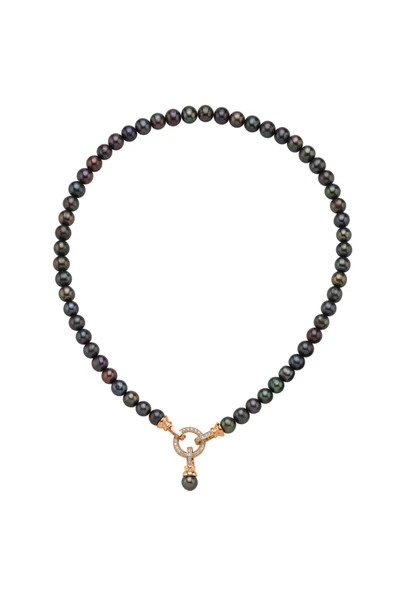 8,5 mm Halka Kilitli Doğal İnci Kolye - Resim 5