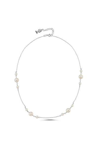 Kadın Doğal İnci Zincir Kolye - Resim 5