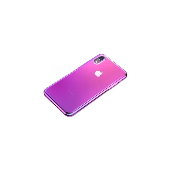 Baseus Apple iPhone XR 6.1 Glow Case Şeffaf Silikon Kılıf WIAPIPH61-XG04